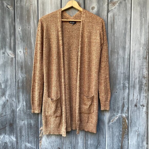 Love Ellie Cappuccino Longline Pointelle Duster Cardigan Size M NWOT Cozy Layer - Picture 11 of 12